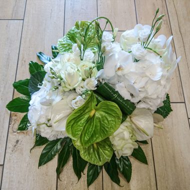 Bouquet par masse blanc